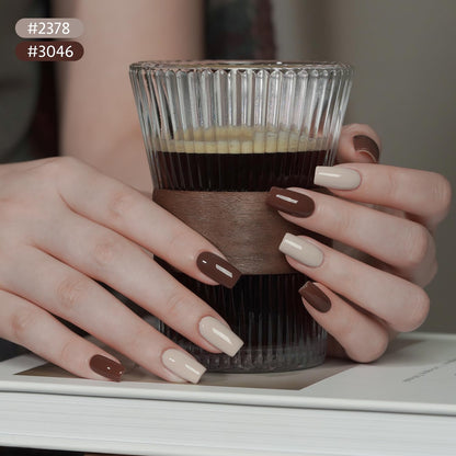Top view of Gaoy gel nail polish bottles in 6.5 milliliter size