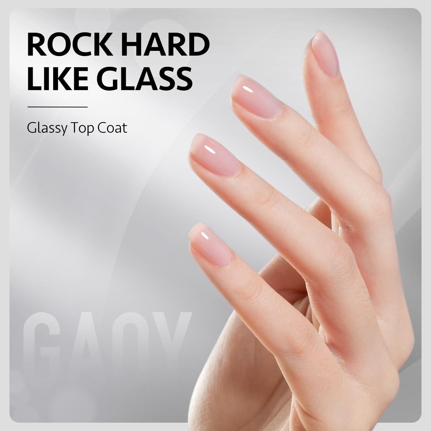 Gaoy 3 piece gel nail polish kit in glass bottles