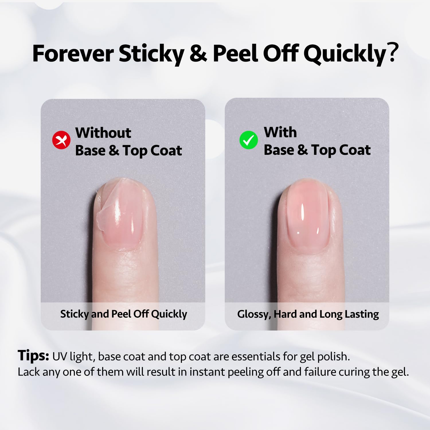 GAOY nail strengthener bottle with brush applicator