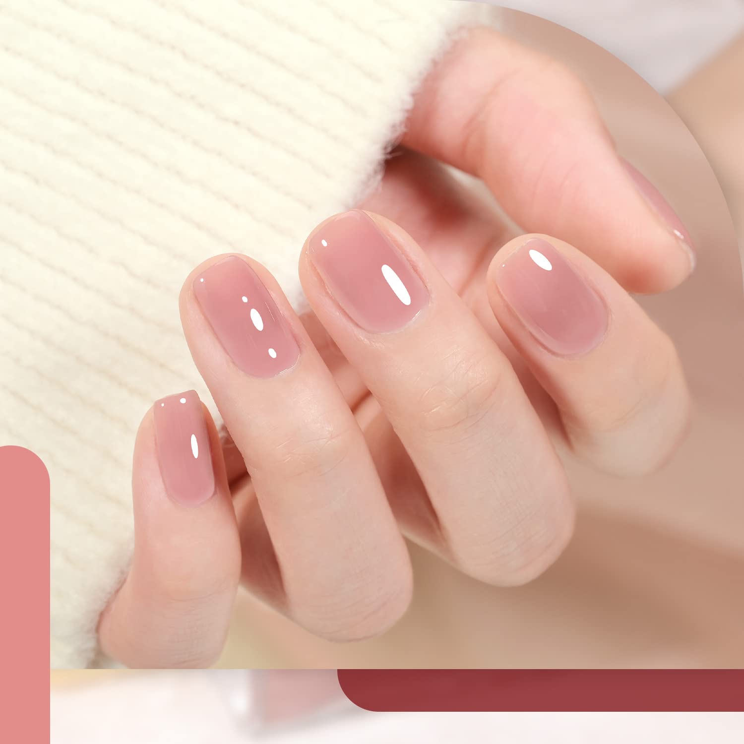 Six bottles of Gaoy Rose Garden collection gel nail polish