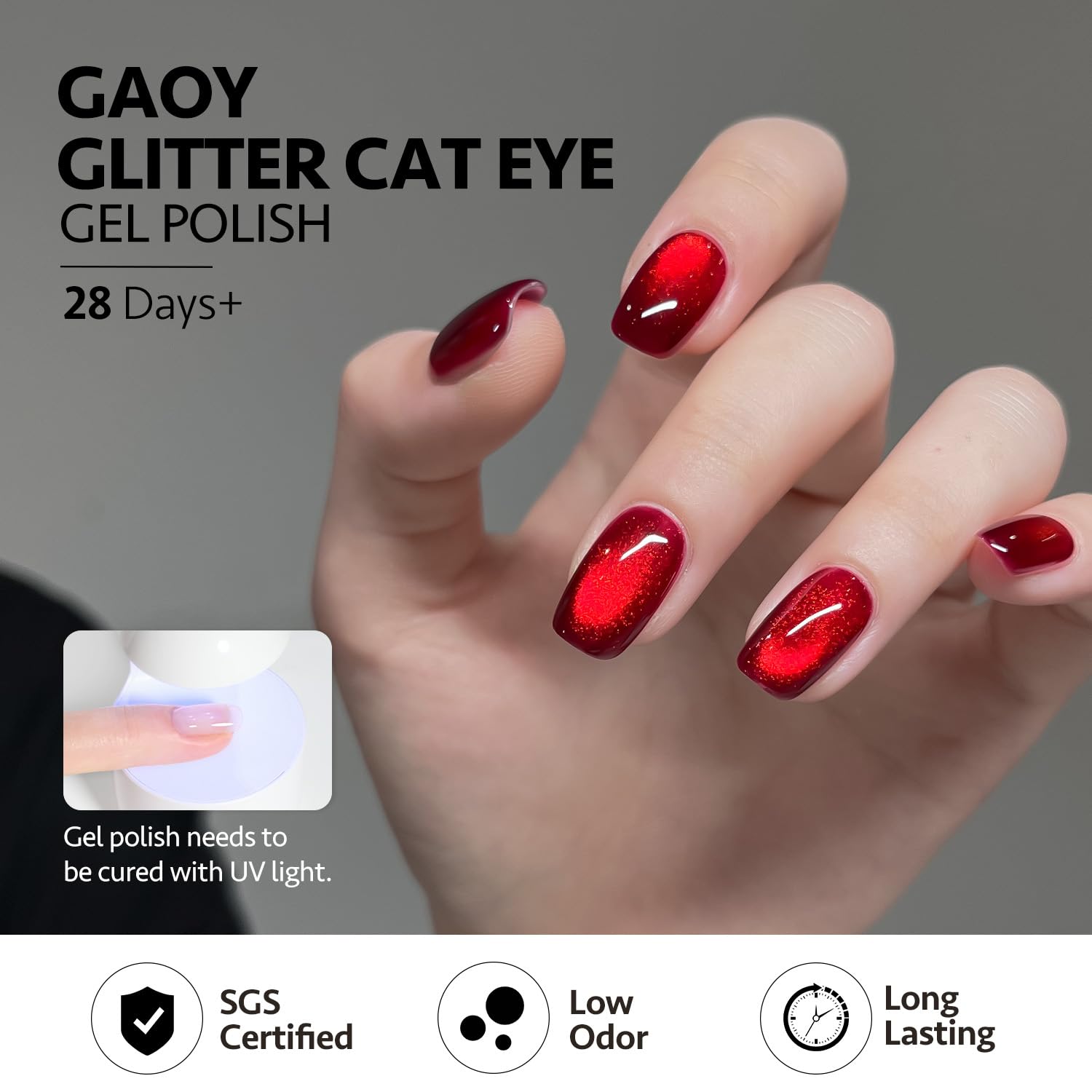 Gaoy 16ml gel polish bottle packaging details