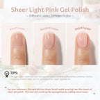 Gaoy jelly peach gel polish bottle label close up