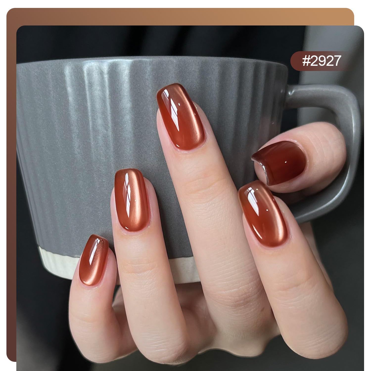Gaoy cat eye gel polish bottles on display