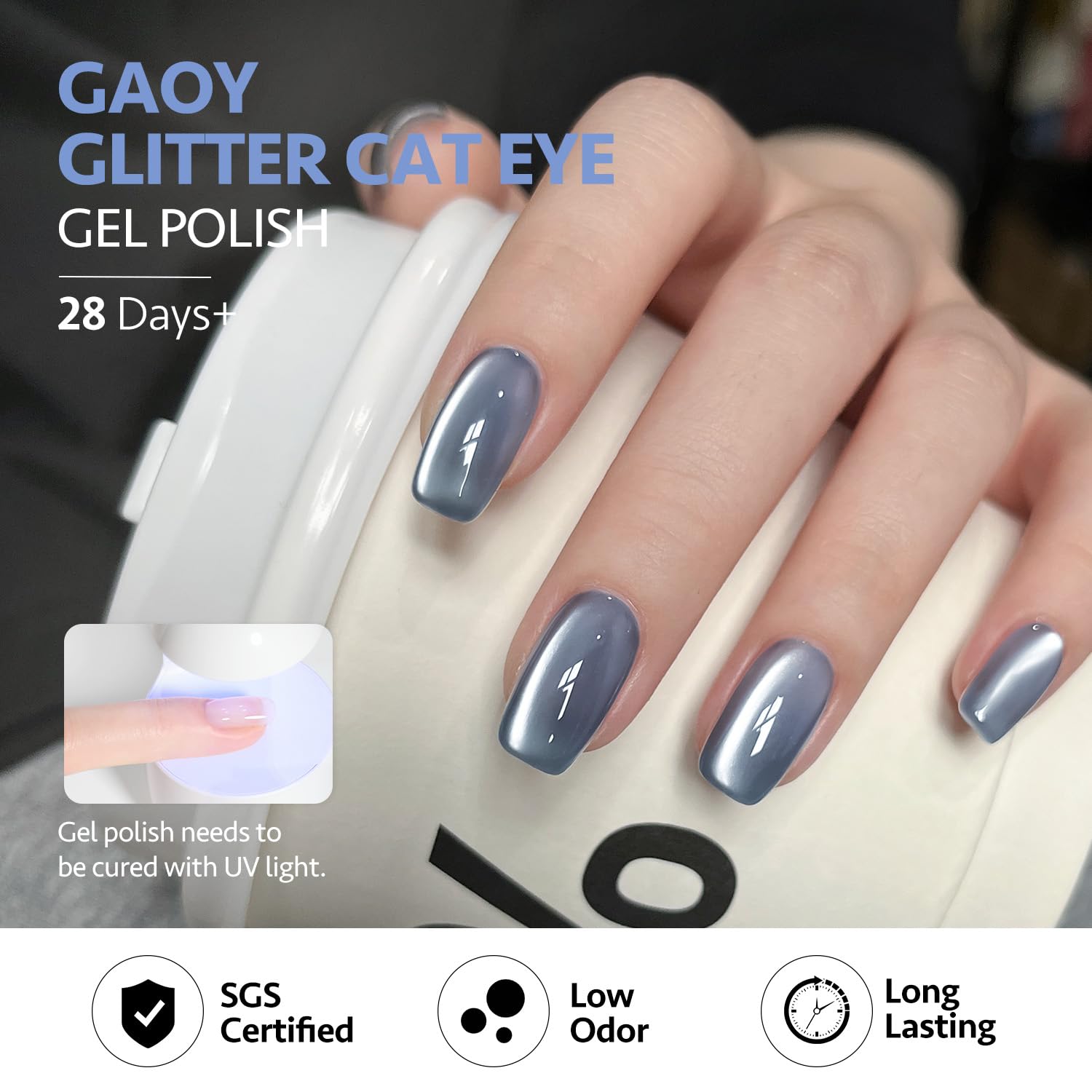 Gaoy gel polish set packaging and magnet included