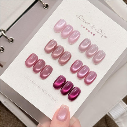 Professional DIY manicure set with magnetic cat eye finish
