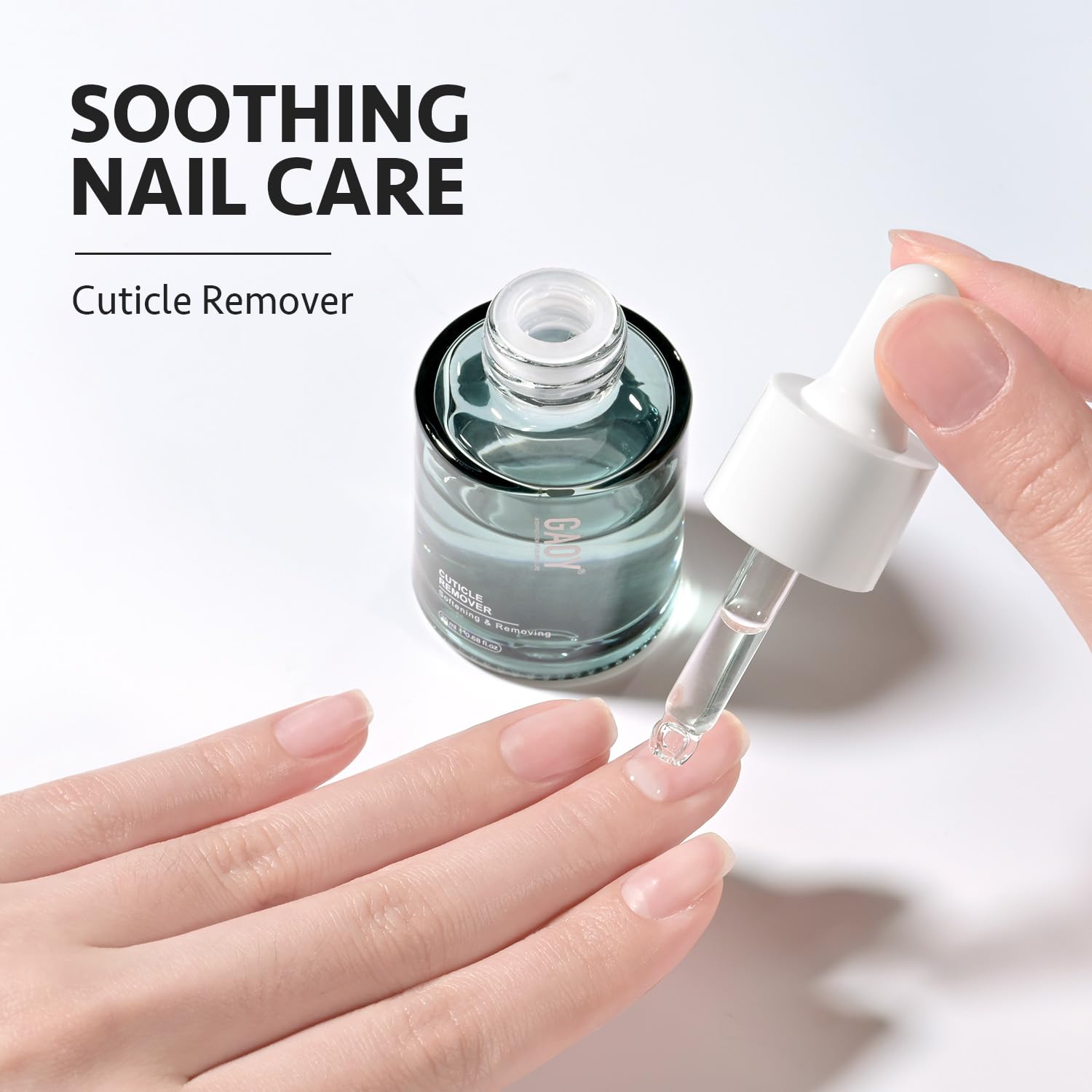 Close up of Gaoy professional cuticle softener gel packaging