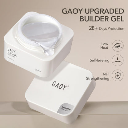 Gaoy builder gel texture and self-leveling consistency