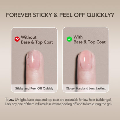 Step by step application of Gaoy clear builder gel on nails