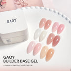 Gaoy natural jelly pink builder gel in use