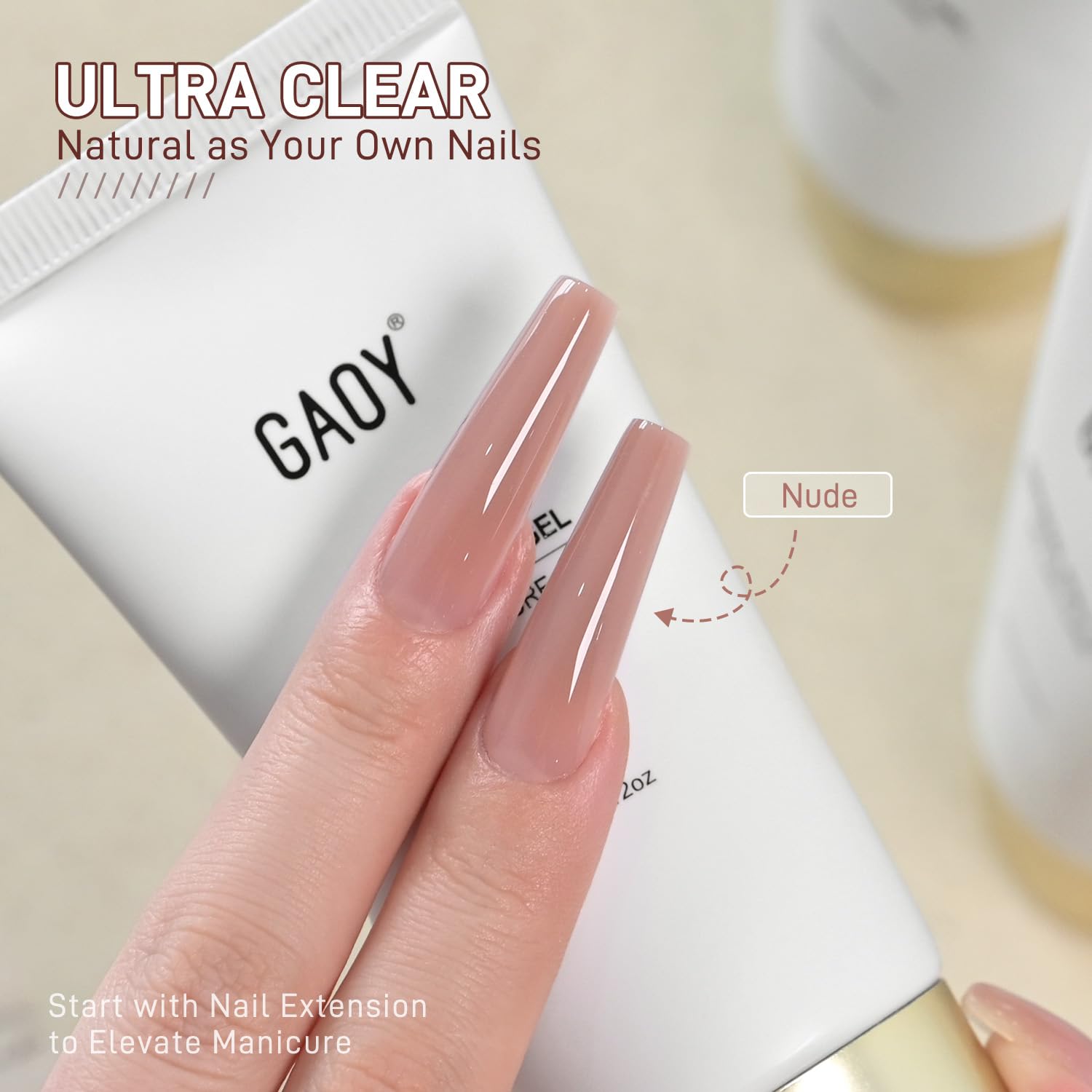 Gaoy Nude 03 builder gel texture swatch