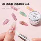 Gaoy 15 gram solid nail gel container open texture