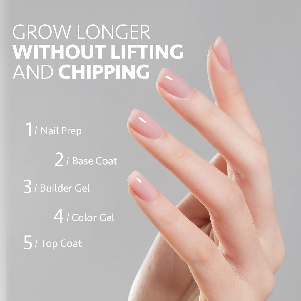 Gaoy soak off builder gel liquid texture display