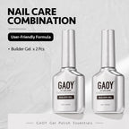Gaoy clear builder gel bottles with label details