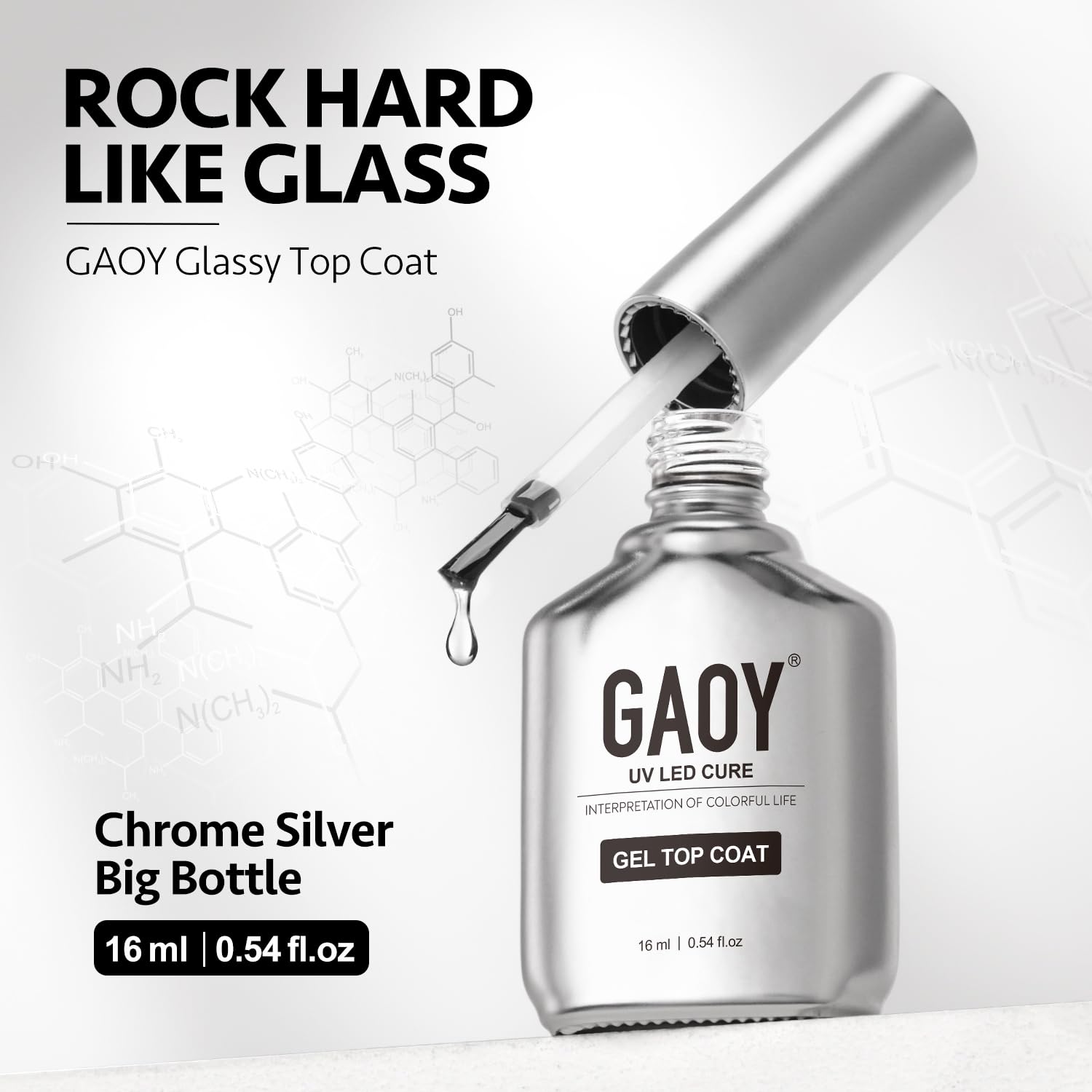 Gaoy clear gel polish set packaging showcasing professional salon quality results