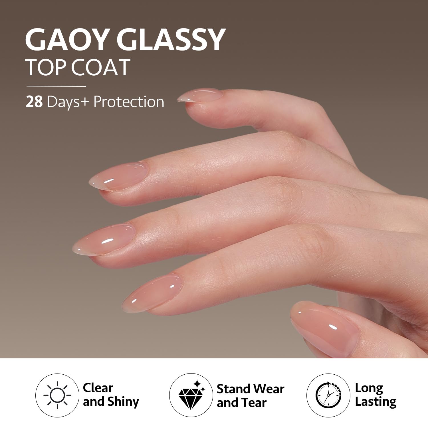 Gaoy soak off nail strengthener gel texture