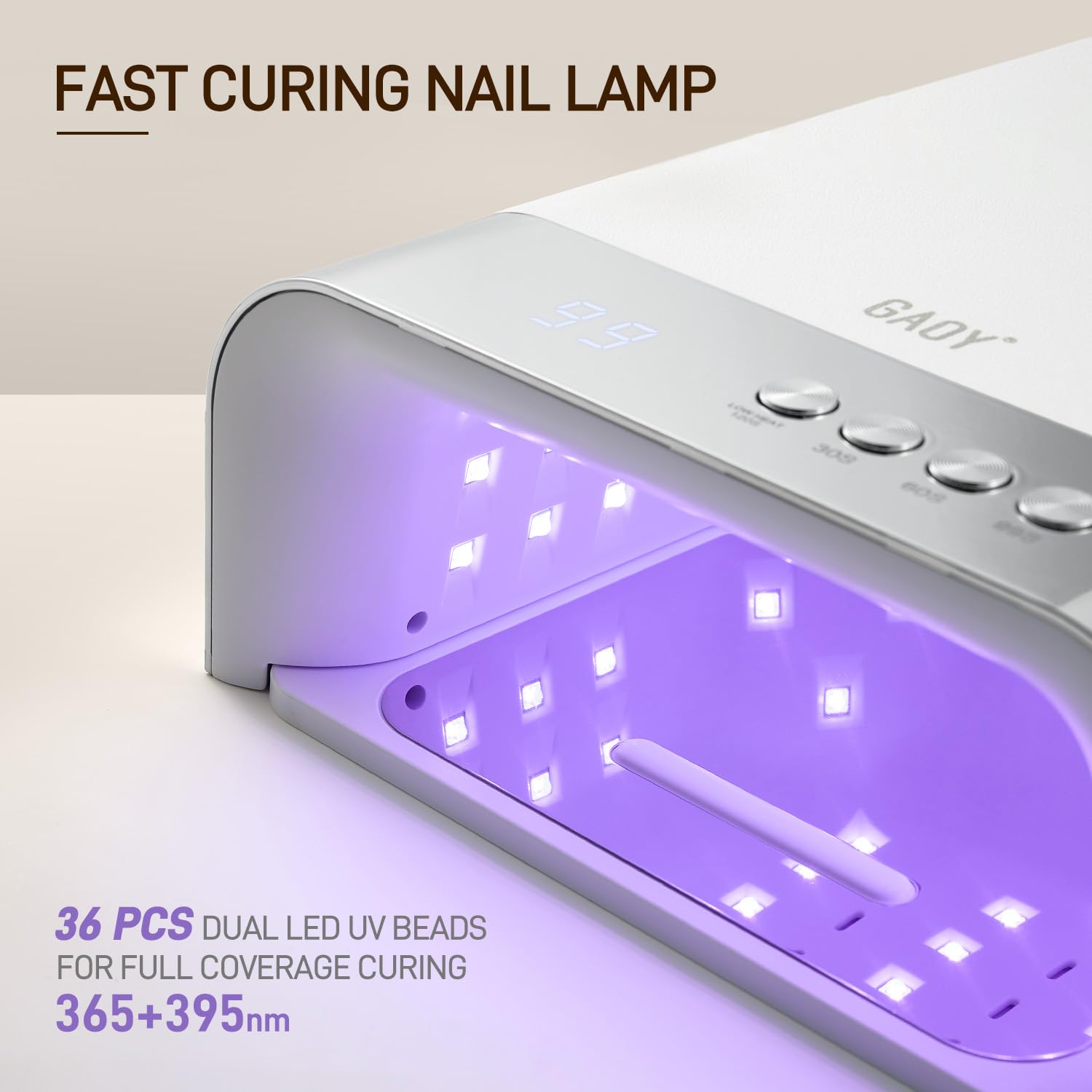 GAOY gel polish curing light large cavity interior design