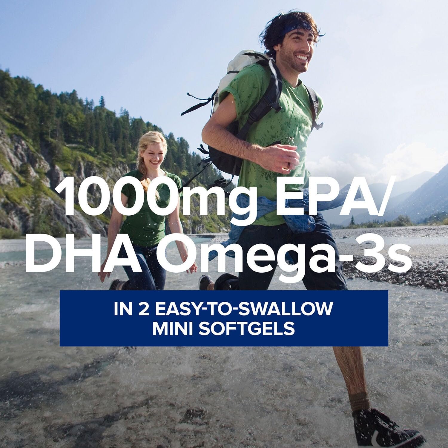 GNC Triple Strength Omega 3 1000mg EPA DHA supplement label facts