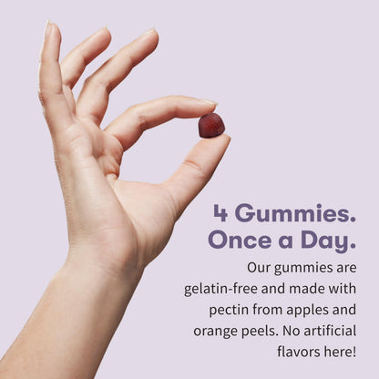 Vegan and gluten-free certifications on prenatal vitamin bottle