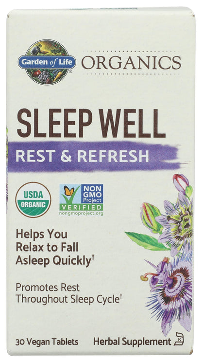 USDA Organic and Non-GMO certified vegan sleep aid packaging graphics