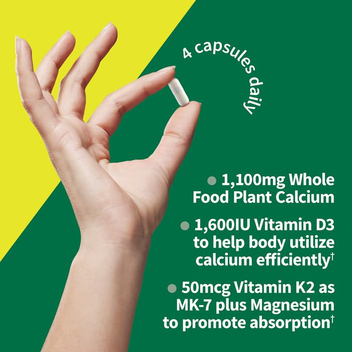 Garden of Life AlgaeCal raw marine algae calcium pills with magnesium and vitamin D3 K2