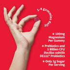 Complete packaging view of Garden of Life magnesium and probiotic supplement