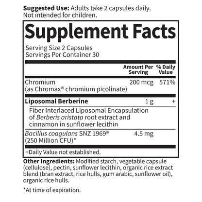 Garden of Life metabolic support formula with Bacillus coagulans probiotics for easy digestive transit.