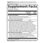 Garden of Life 60 vegan capsules bottle layout for daily wellness routine