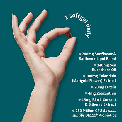 Top view of Garden of Life Eye Health supplement packaging