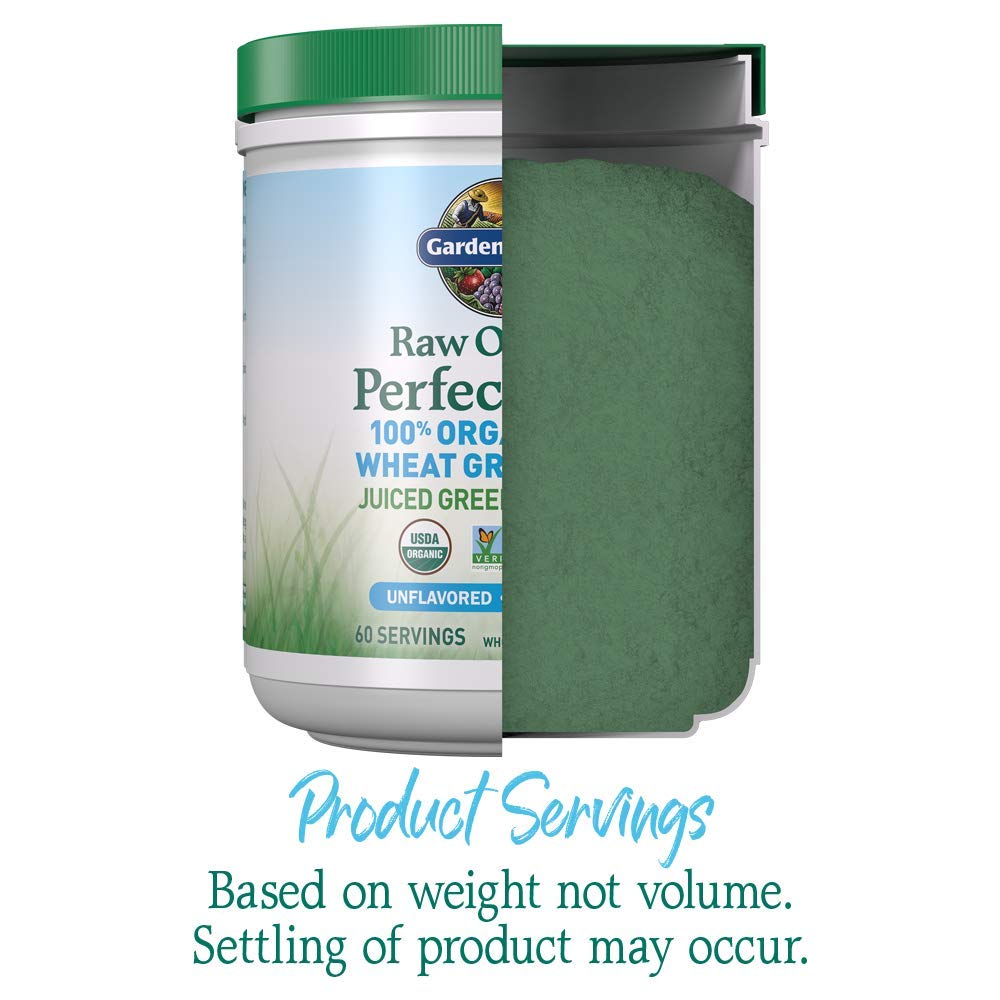 Authentic USA imported green superfood powder container on a clean surface