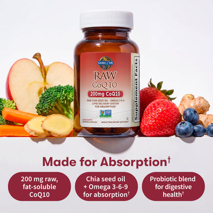 Garden of Life raw chia seed oil lipid delivery system packaging details close up view