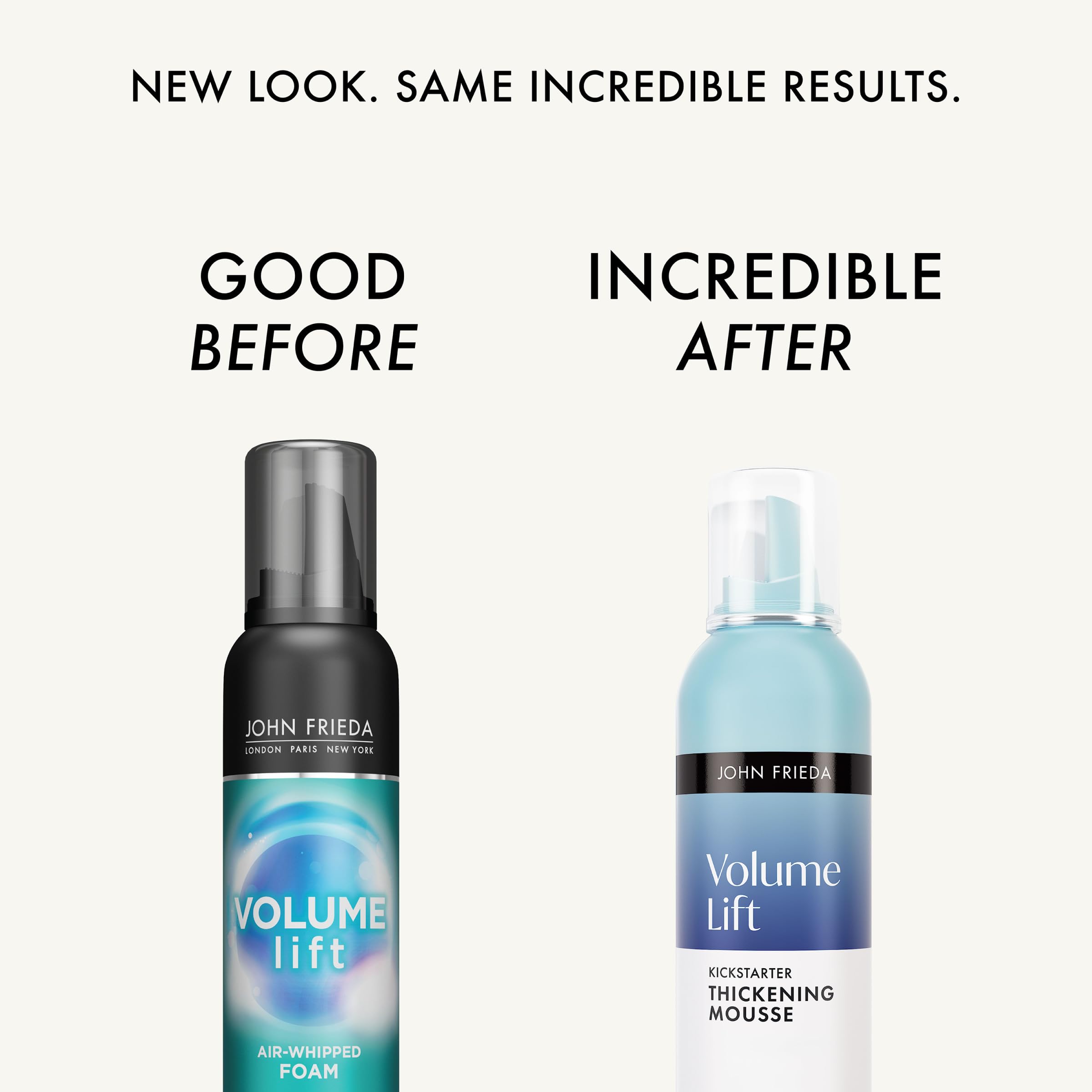 John Frieda Volumizing Mousse 210 grams bottle showing product details.