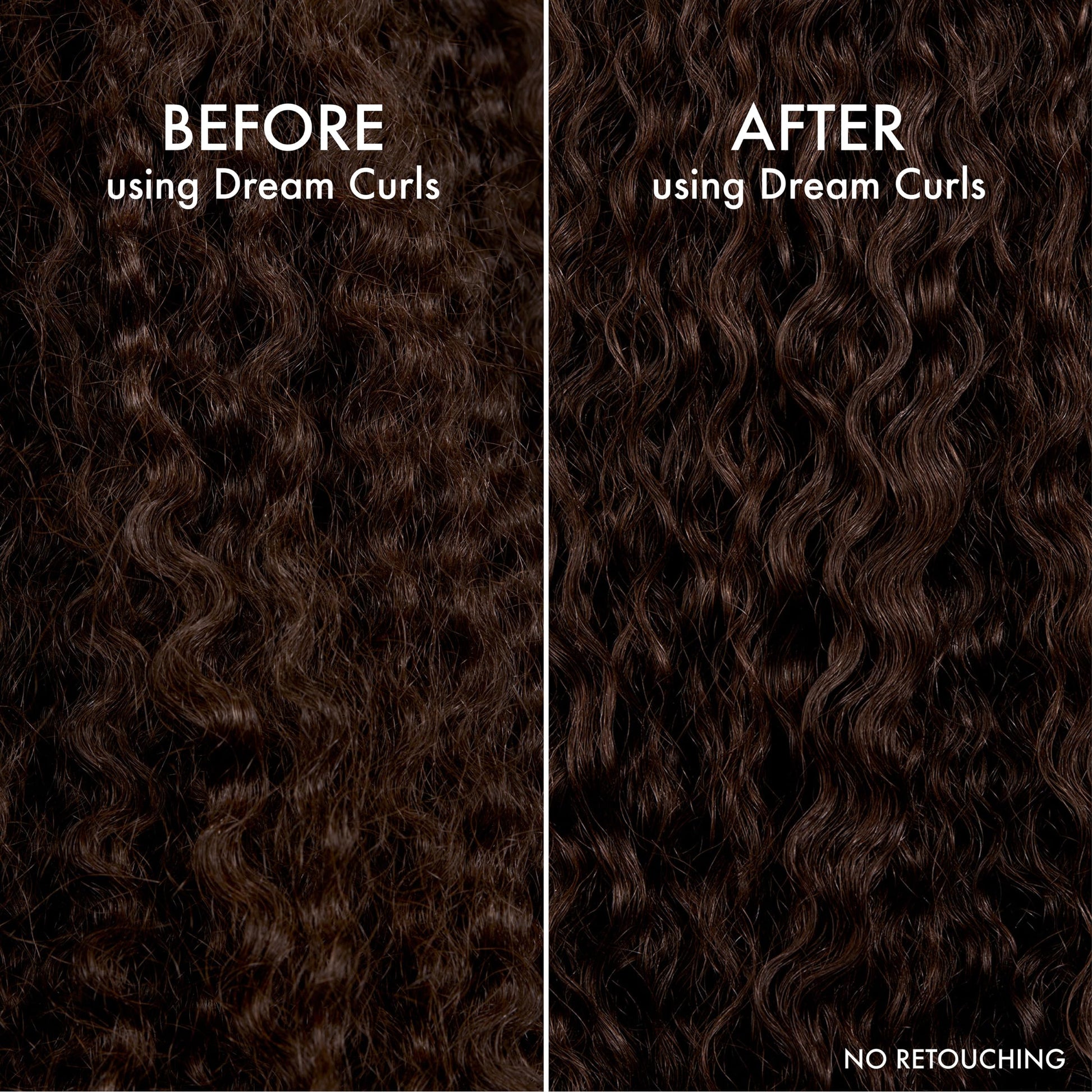 Application of John Frieda Mousse on wavy hair