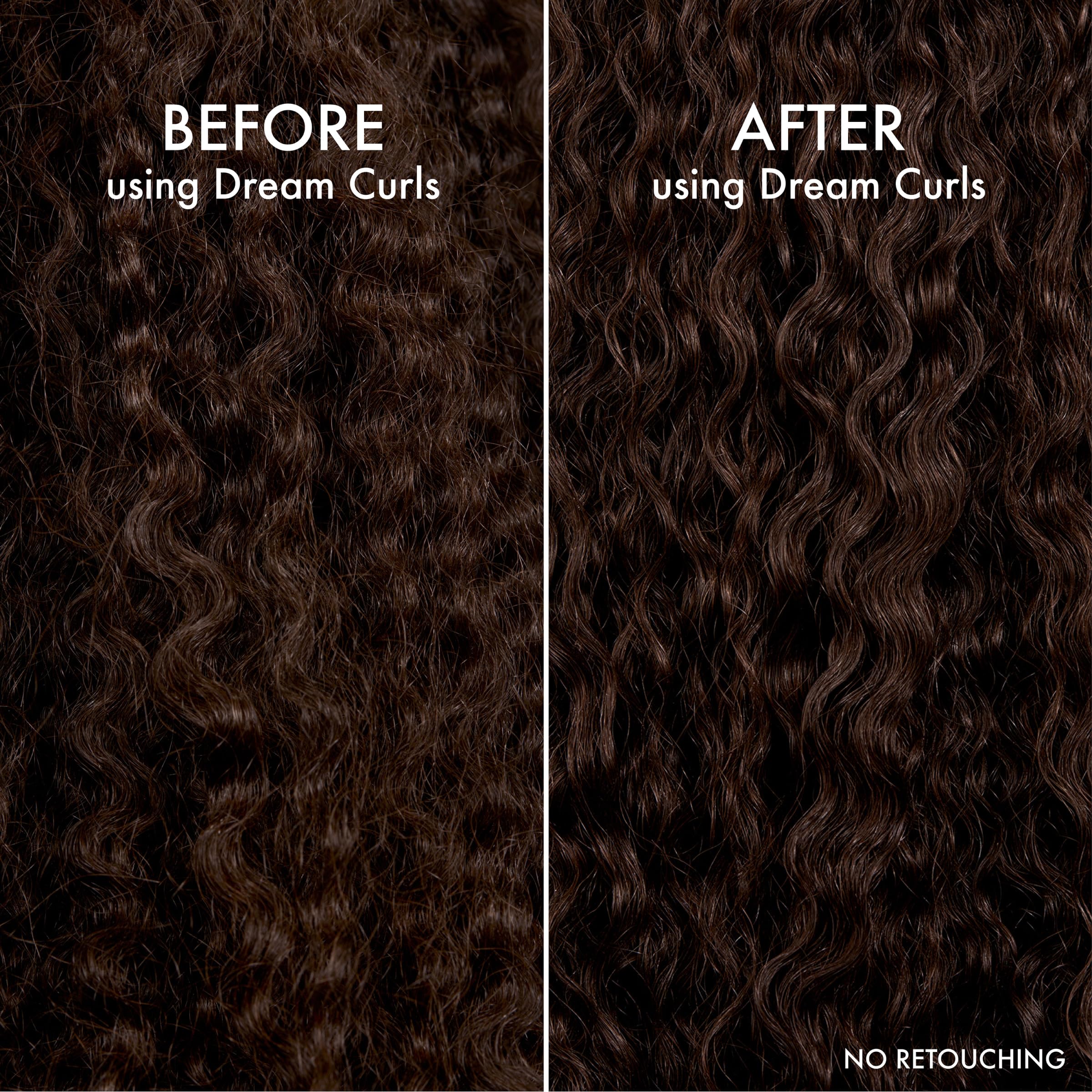 Application of John Frieda Mousse on wavy hair