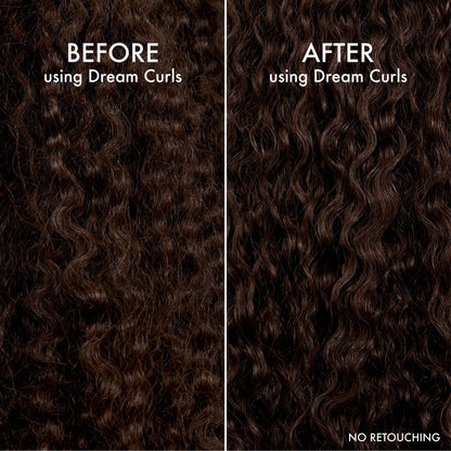 Application of John Frieda Mousse on wavy hair