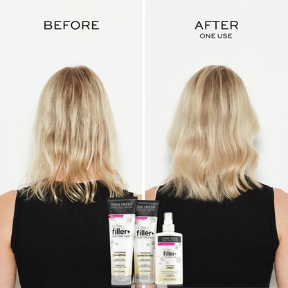 John Frieda ULTRAfiller plus spray nozzle close up for fine hair application.
