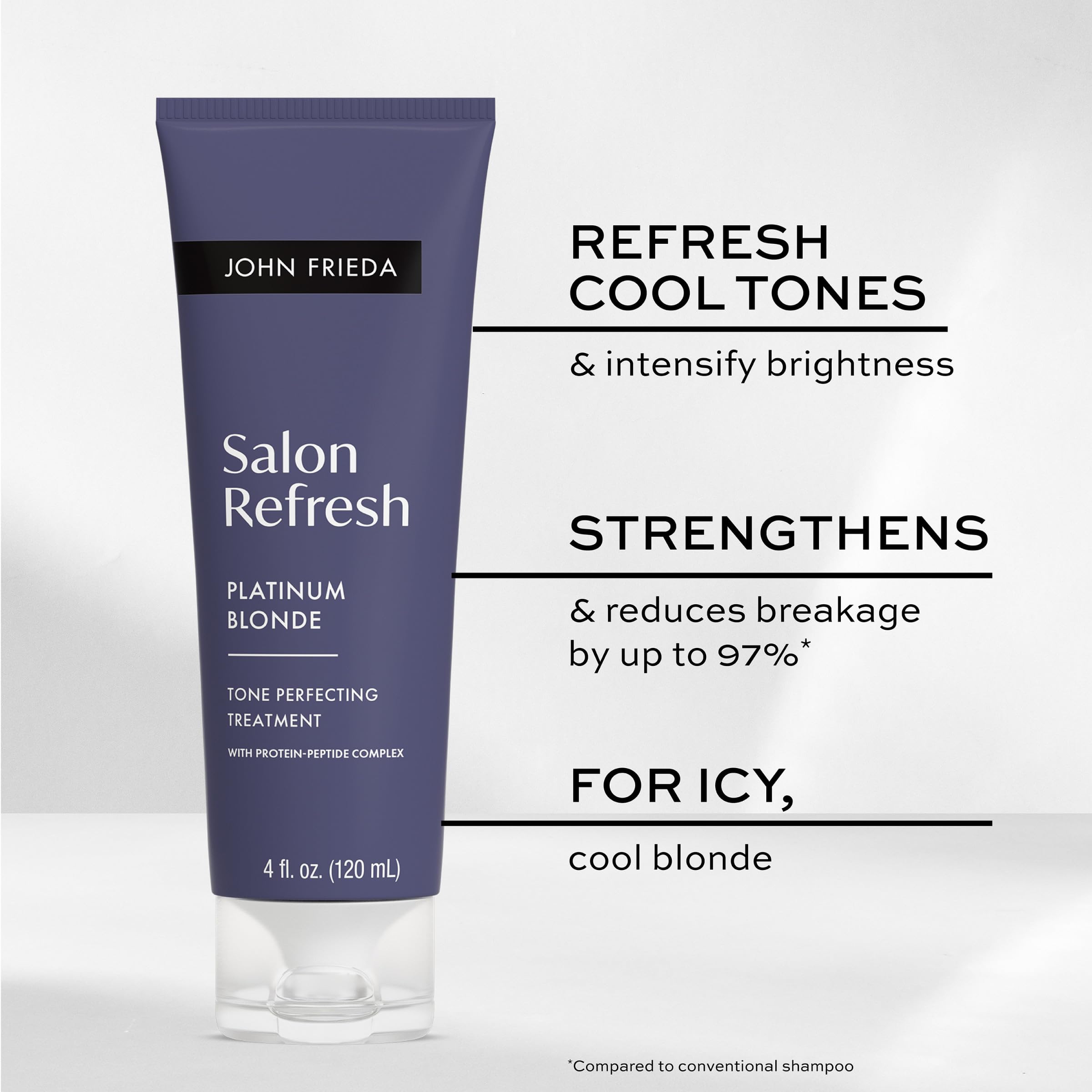 John Frieda hair toner tube for platinum blonde hair