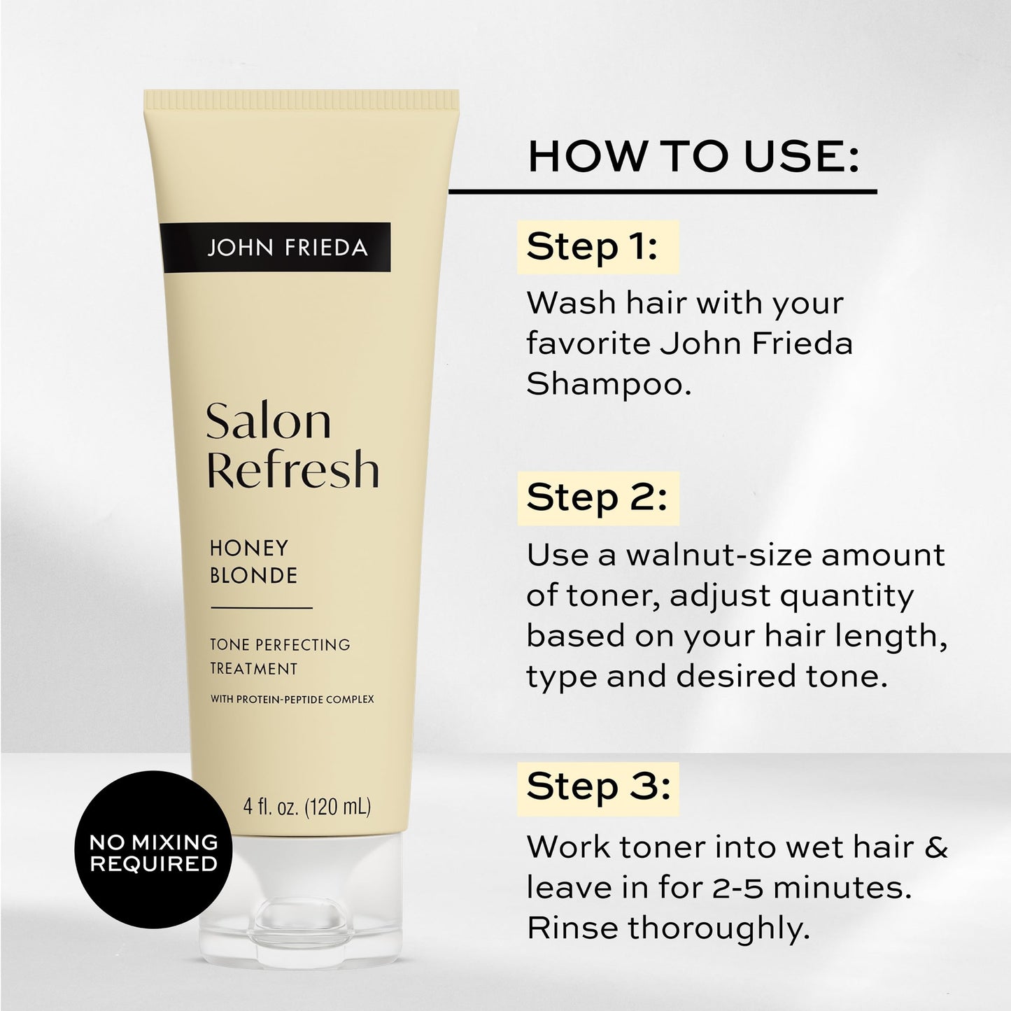 John Frieda Salon Blonde Honey Tone Perfecting Treatment 4 fluid ounces