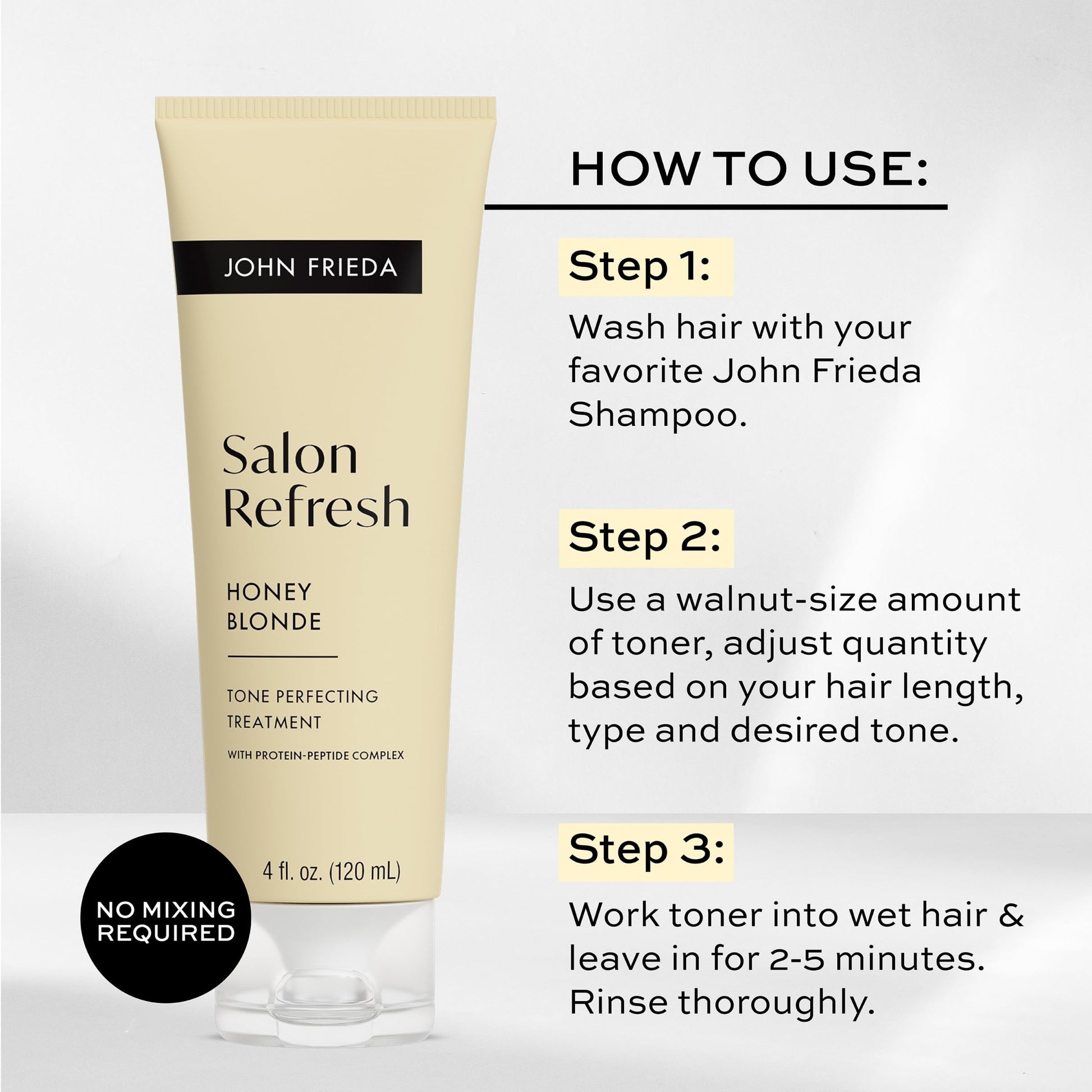 John Frieda Salon Blonde Honey Tone Perfecting Treatment 4 fluid ounces