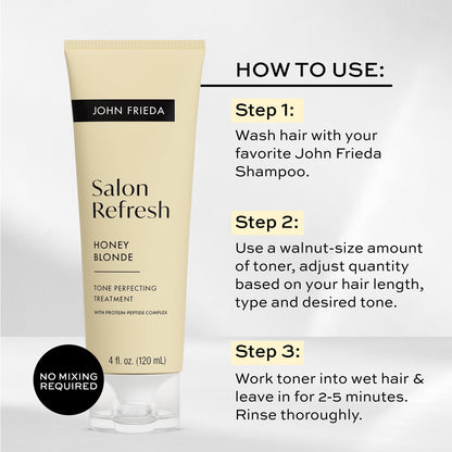 John Frieda Salon Blonde Honey Tone Perfecting Treatment 4 fluid ounces