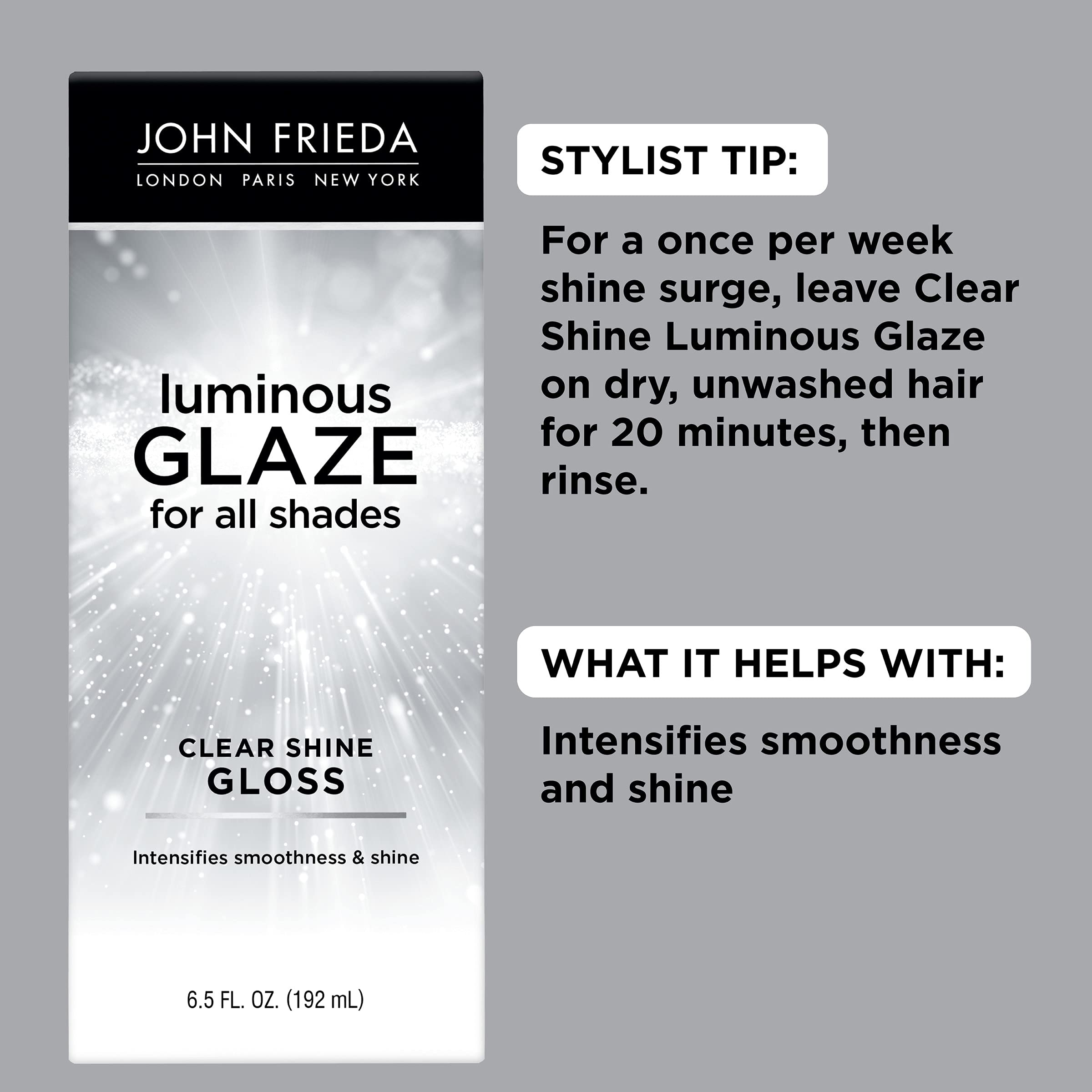 John Frieda Luminous Glaze anti-fade hair treatment bottle