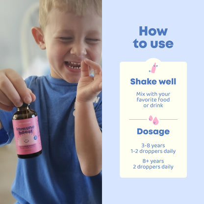 Liquid immune support for kids and adults