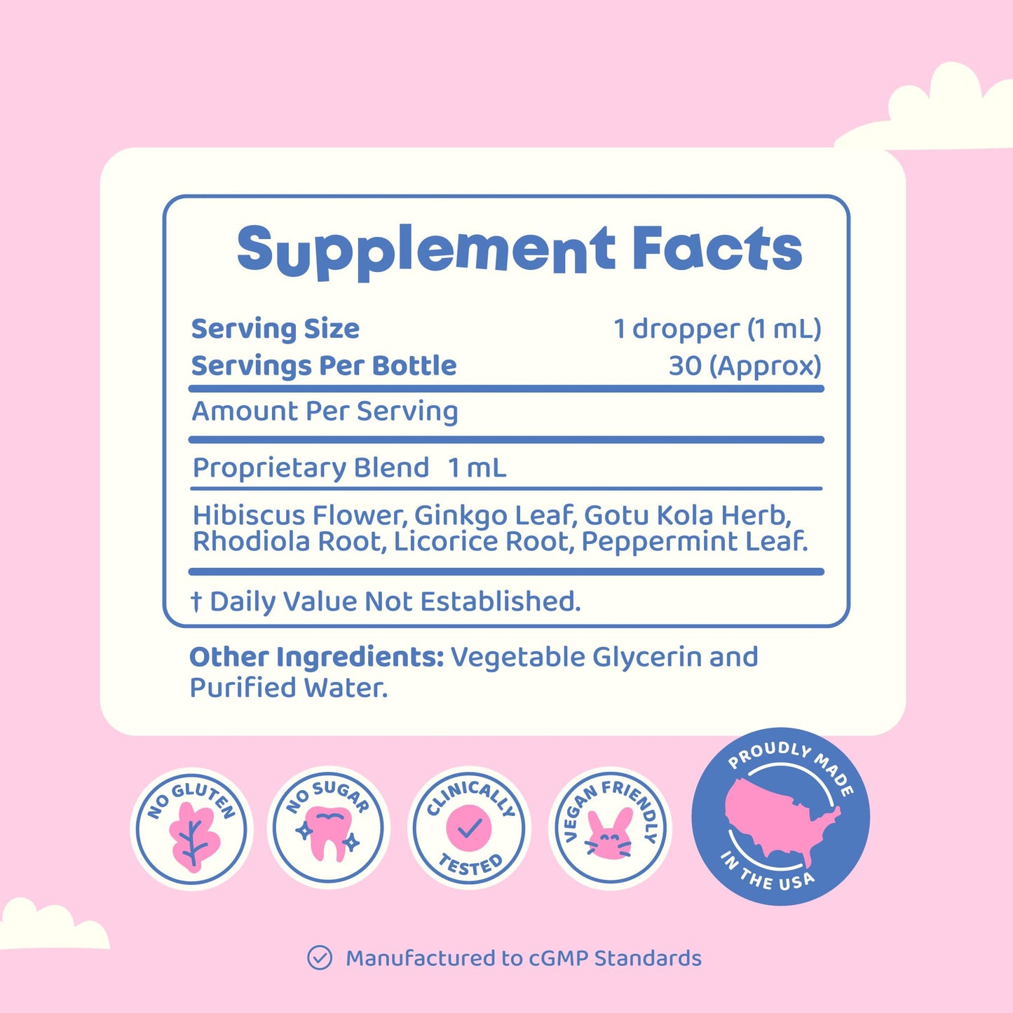 Full product lineup of JoySpring natural kids vitamins highlighting the premium USA imported focus drops