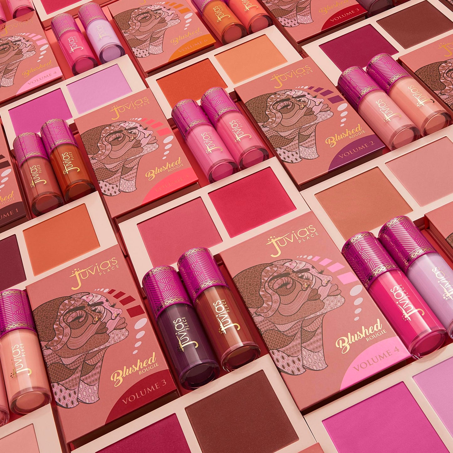 Juvia's Place Blushed Liquid Blush bottle packaging side angle view