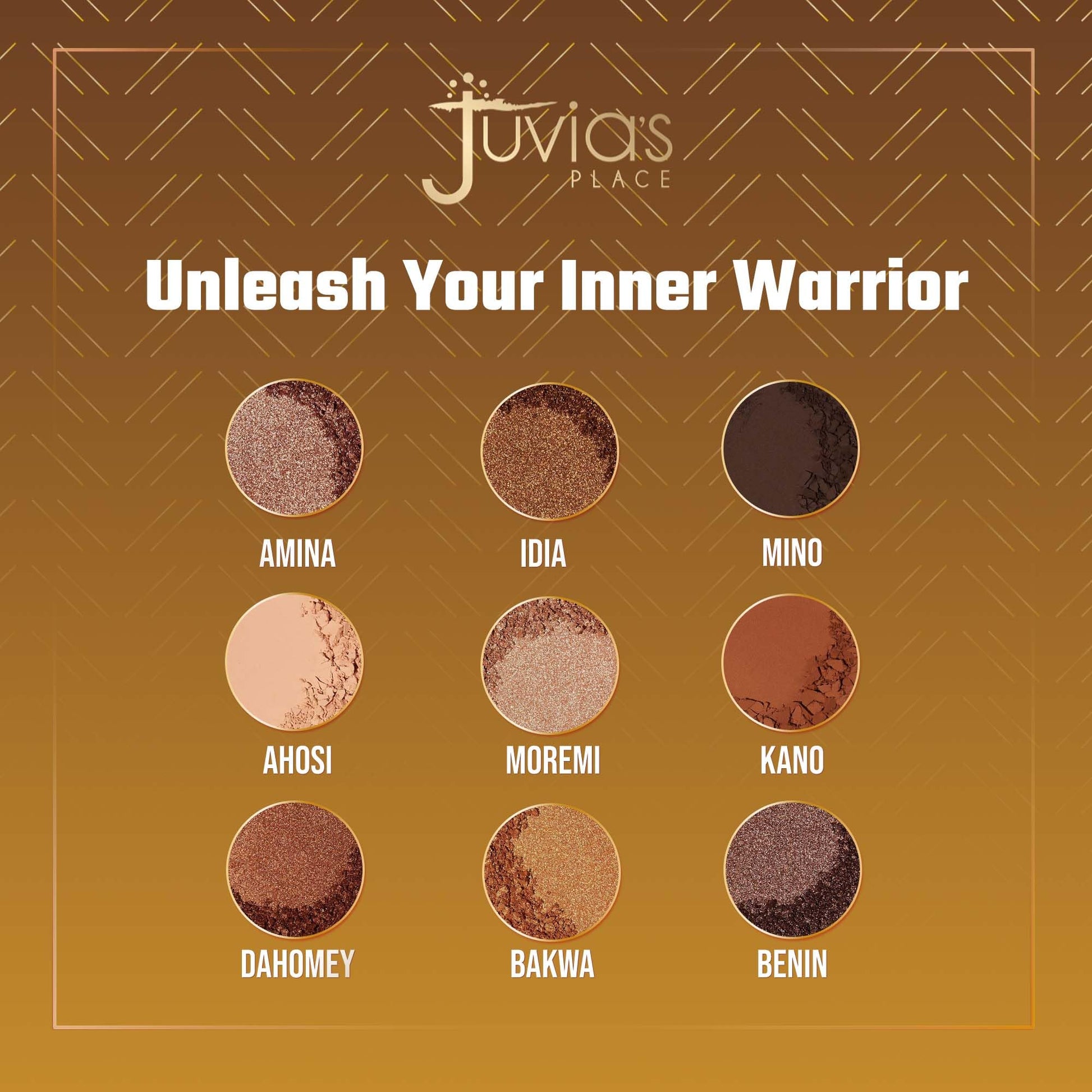 Professional makeup look created with The Warrior palette