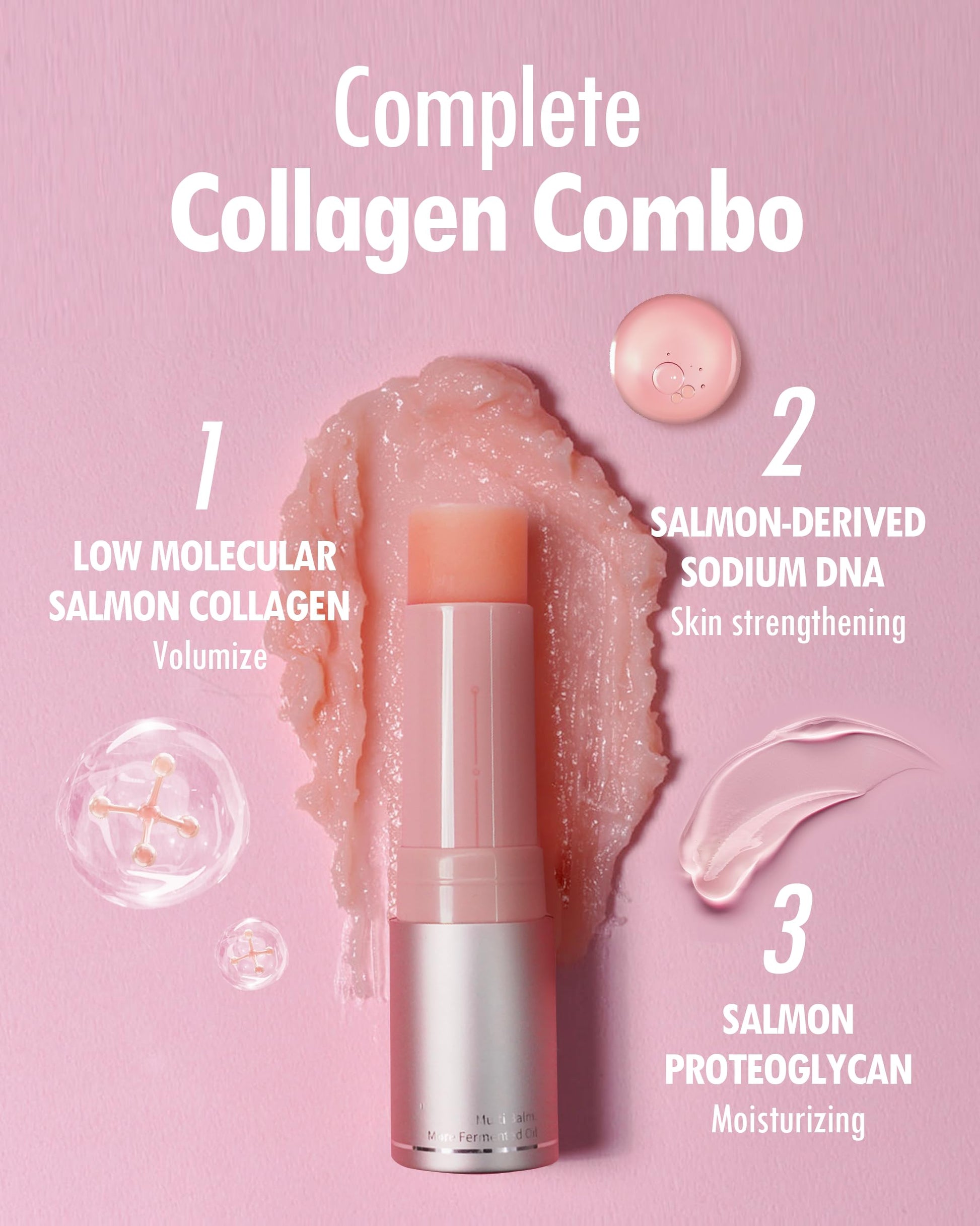 Side view of the portable KAHI Wrinkle Bounce stick designed for targeted facial hydration