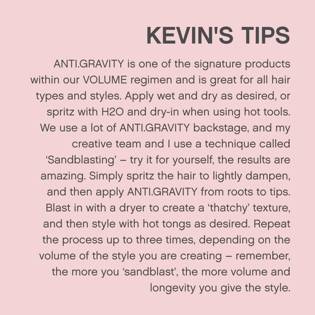 Kevin Murphy Anti Gravity styling lotion lifestyle setting