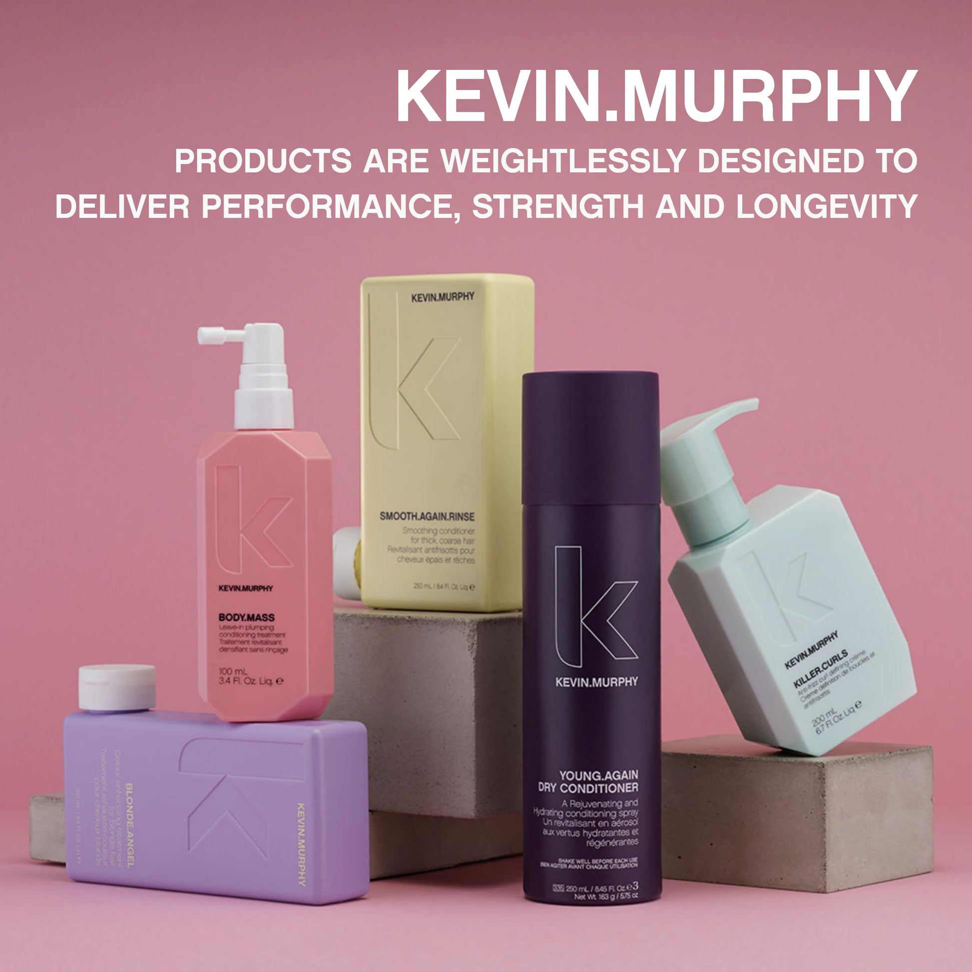 Kevin Murphy Re Store sulfate free hair repair treatment bottle cap and dispenser details