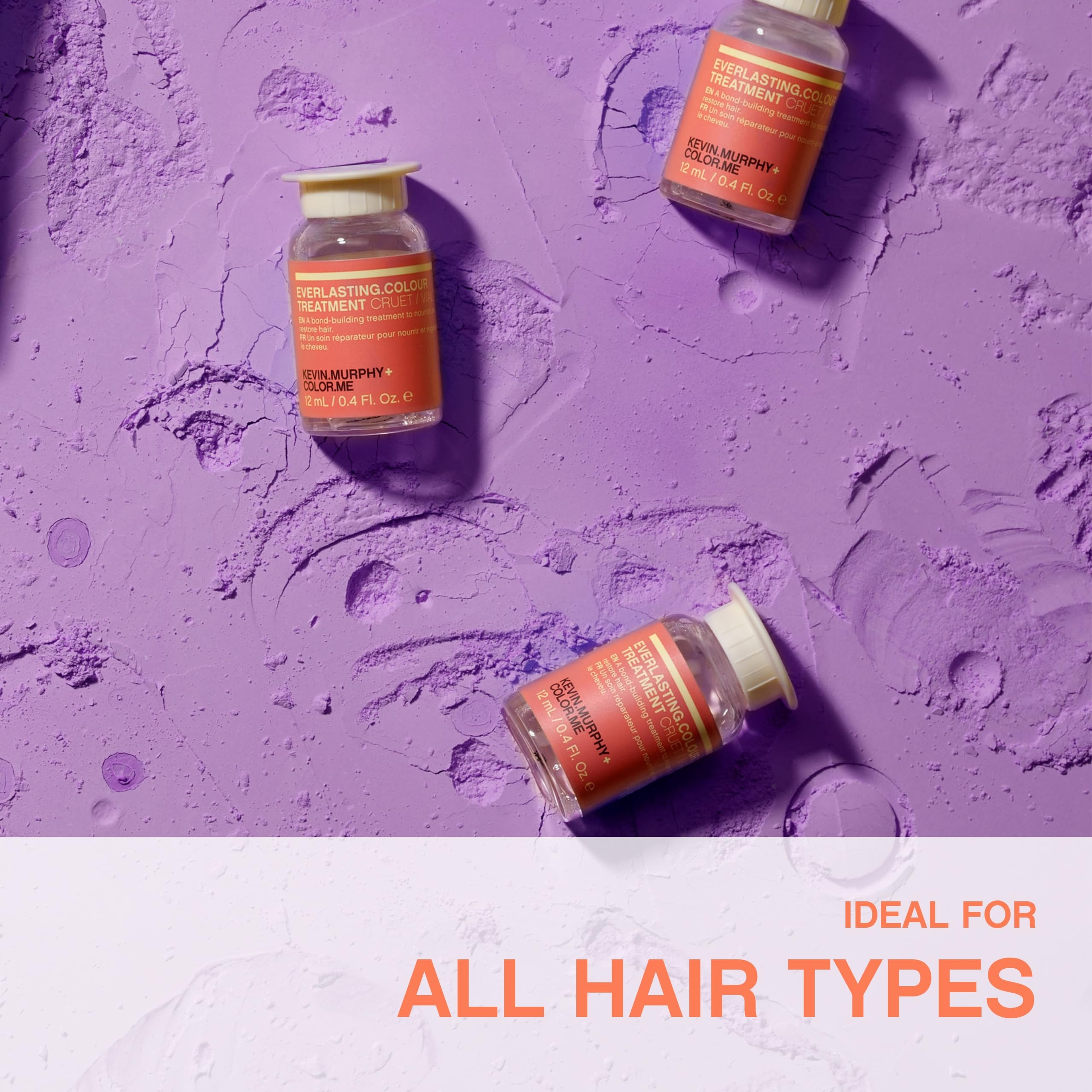 Acidic pH leave in conditioning spray vial for damaged hair repair