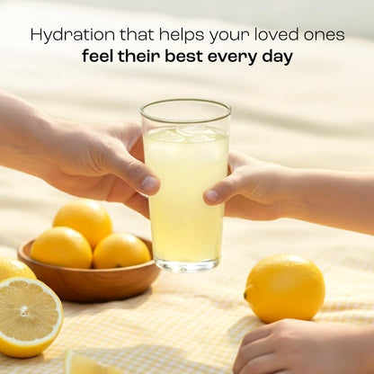 Refreshing lemonade sugar free electrolyte drink prepared in a fitness shaker bottle.