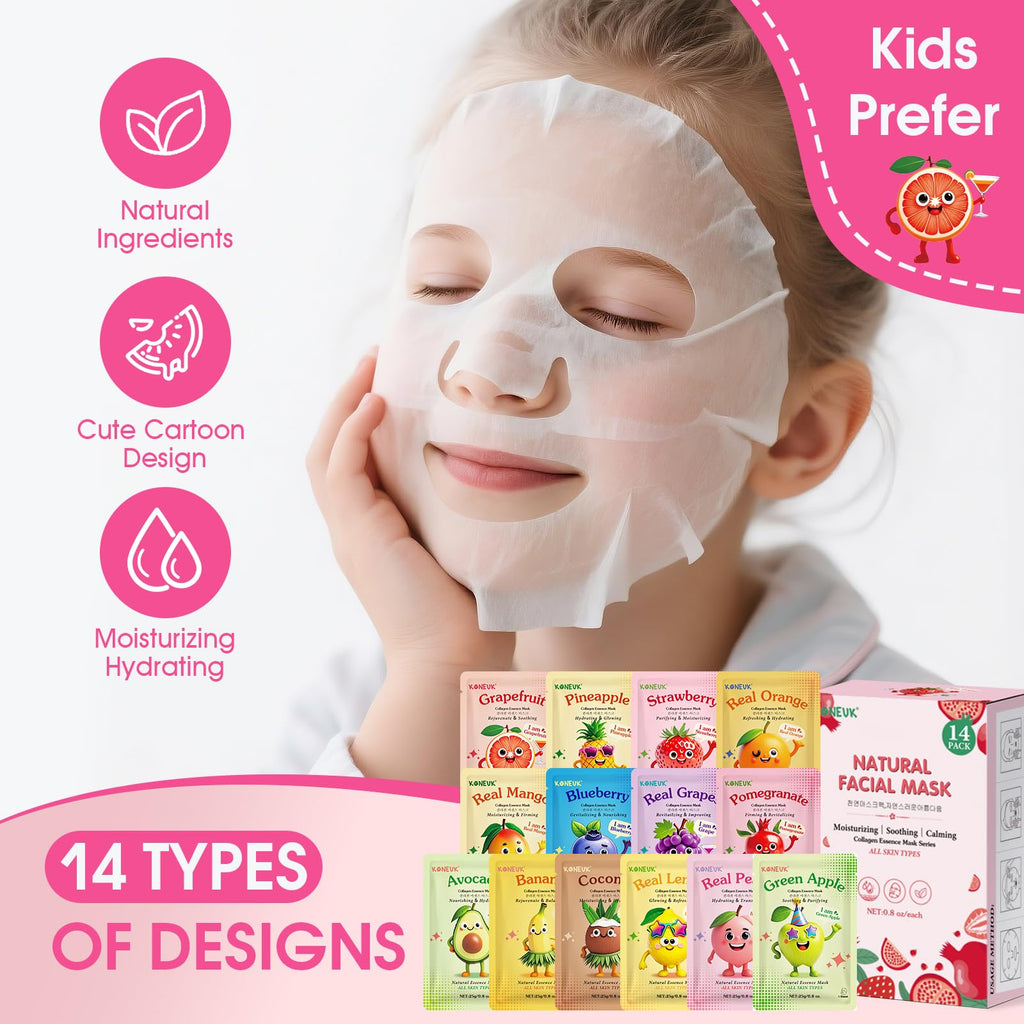 Koneuk collagen face mask graphic ingredients preview